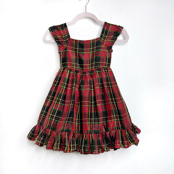 Ralph Lauren Other - Ralph Lauren 100% Silk Tartan Plaid Holiday Dress